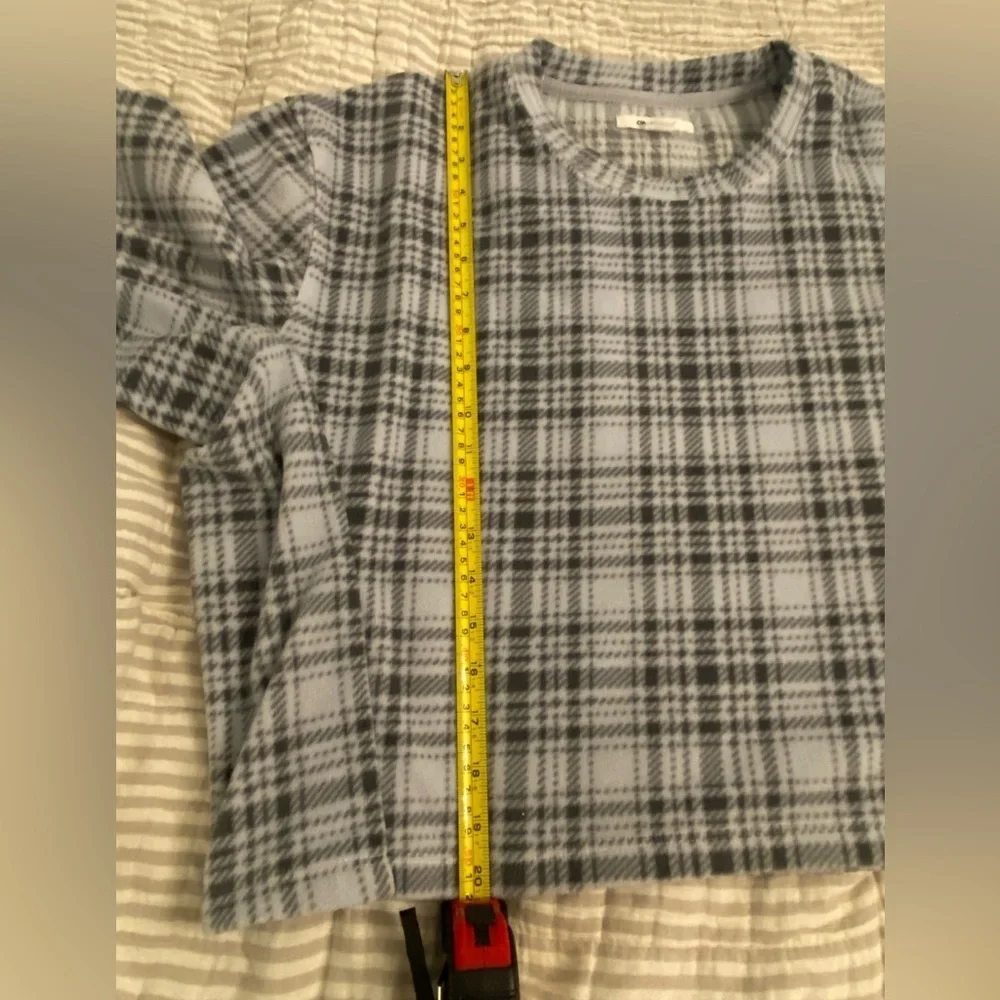O'Neill | Gray & Blue Plaid Zane Pullover - Juniors Size XS